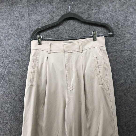 Everlane Way High Drape Pant Womens 6S Short Cream Pleated Wide Leg High Waist - Picture 3 of 11